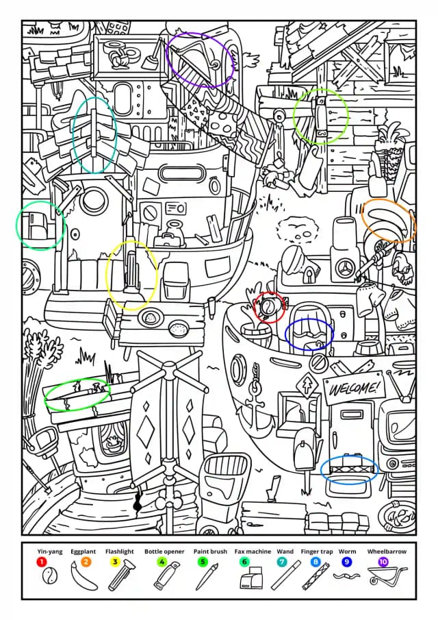book puzzle key solution