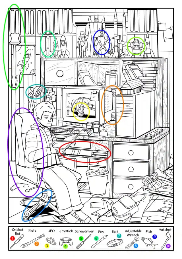 book puzzle key solution